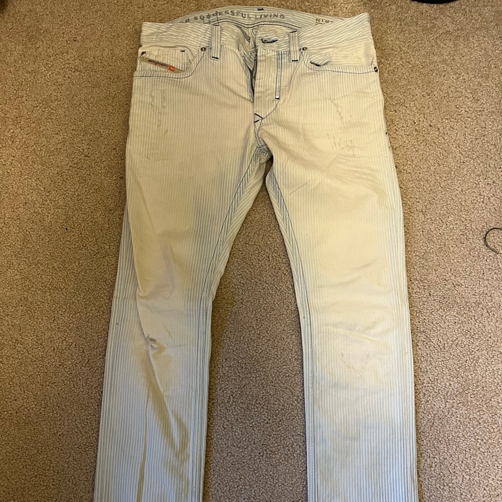 RARE! Diesel Jeans, Striped, Size 30/32 Slim Skinny (Rare/Limited Run)